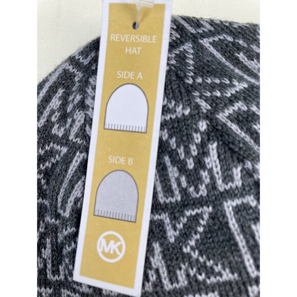 Michael Kors Unisex Gray Hat & Scarf 64" x 10  SKU 4823 - Picture 7 of 8